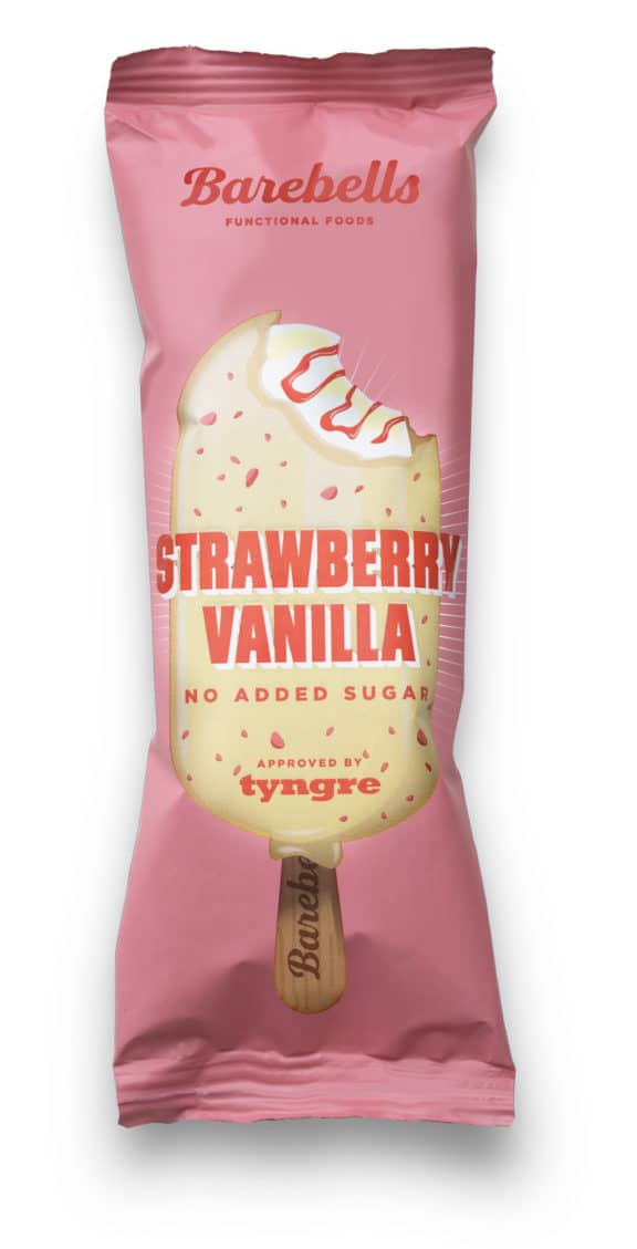 Strawberry Vanilla Ice Cream Stick