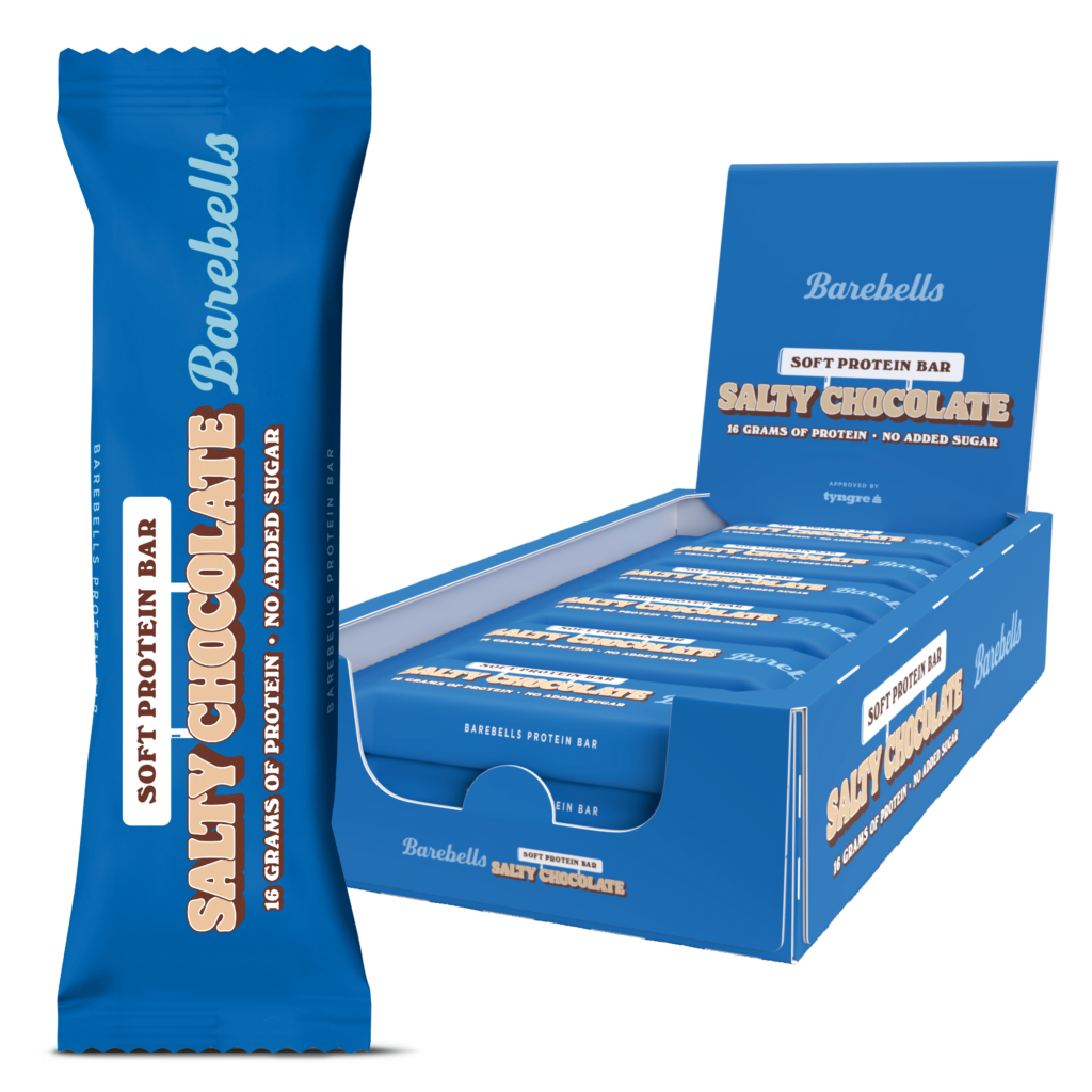 Barebells Salty Chocolate Soft Protein Bar Køb Barebells Online